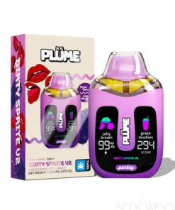 Discover Plume 2g Dirty Sprite V2, a refreshing lemon-lime, soda-inspired 2g disposable vape offering bold flavor and smooth, long-lasting performance.